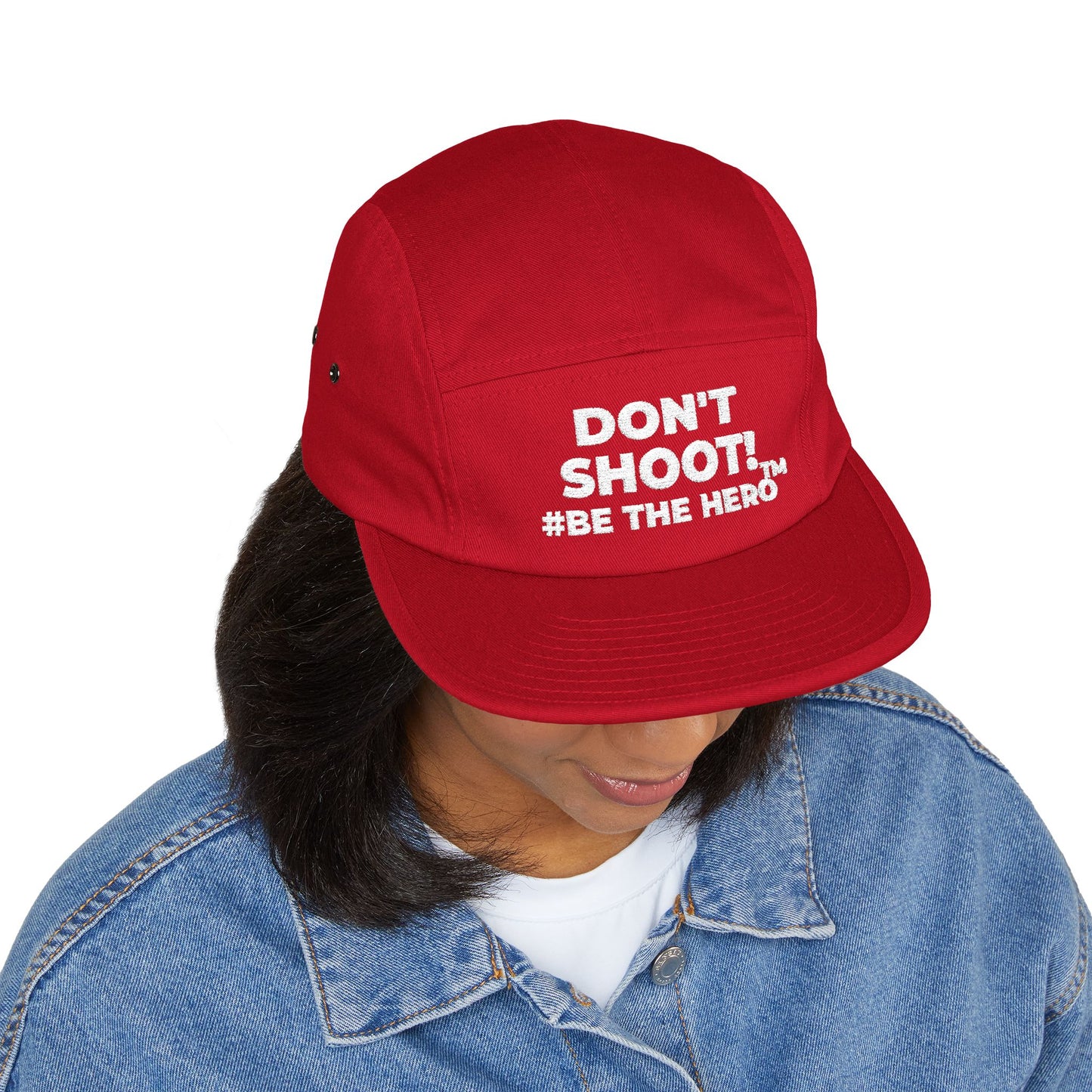 DON'T SHOOT! #BE THE HERO™ 5 PANEL CAP WORLDWIDE SHIPPING