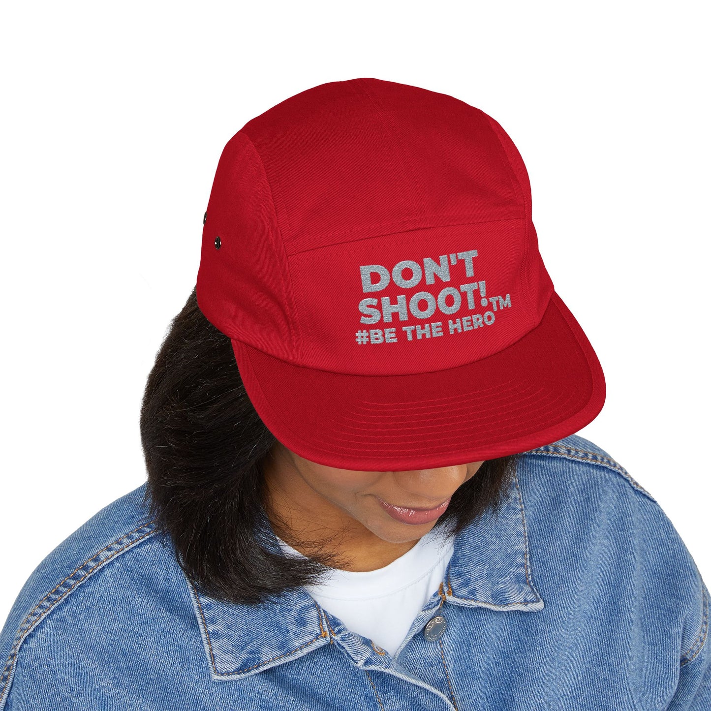 DON'T SHOOT! #BE THE HERO™ 5 PANEL CAP WORLDWIDE SHIPPING