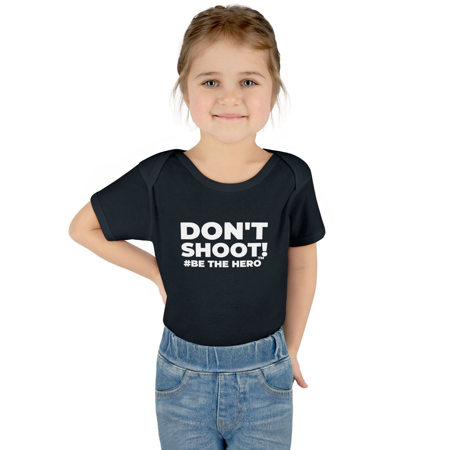 DON'T SHOOT! #BE THE HERO™ INFANT SUIT WORLDWIDE SHIPPING