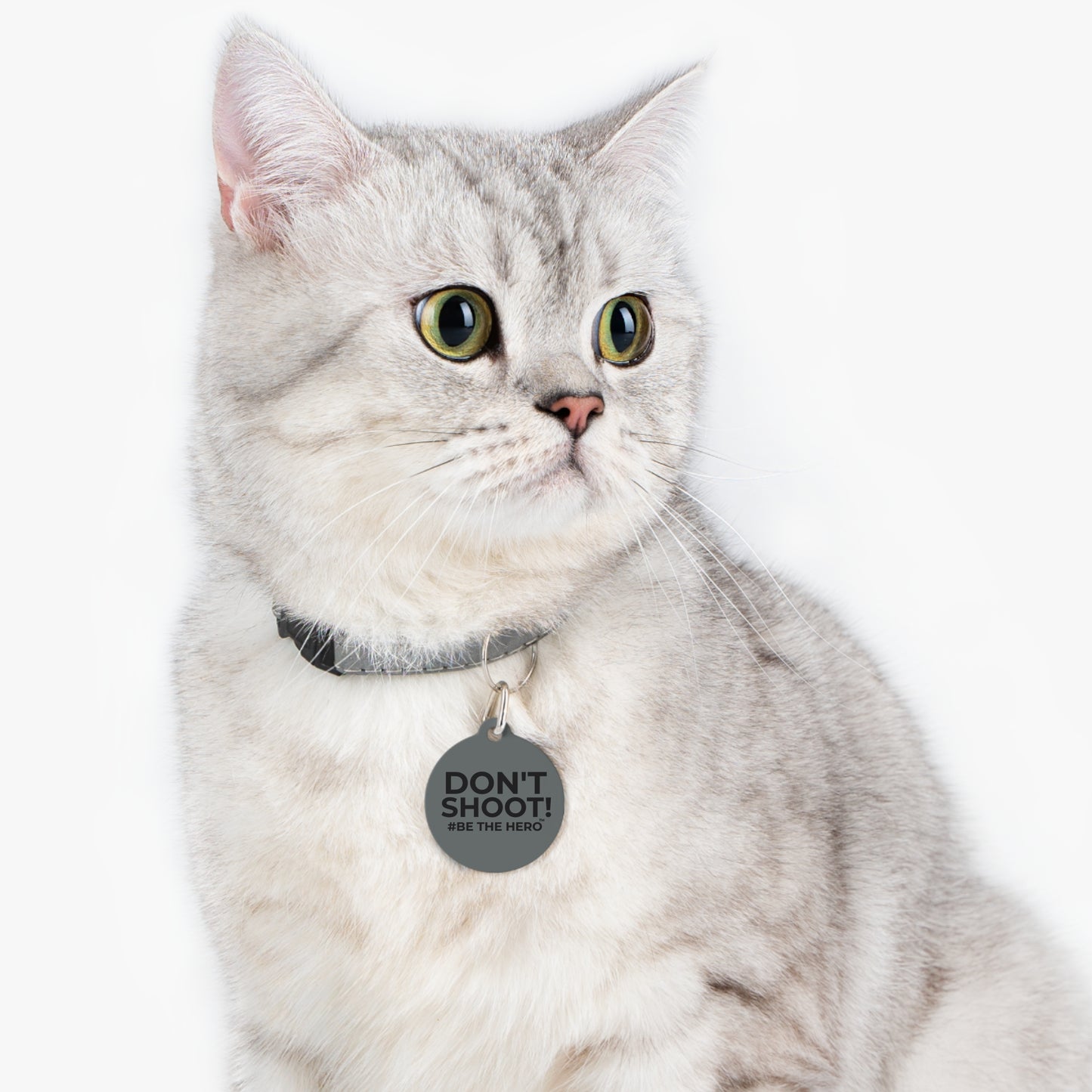 DON'T SHOOT! #BE THE HERO™ PET ID TAGS WORLDWIDE SHIPPING