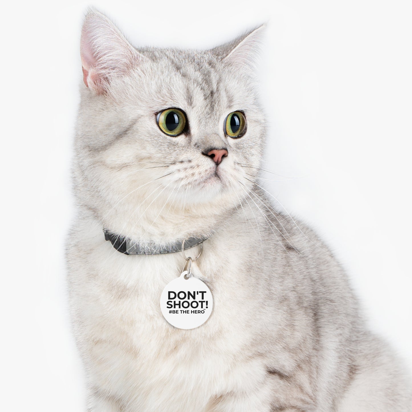 DON'T SHOOT! #BE THE HERO™ PET ID TAGS WORLDWIDE SHIPPING