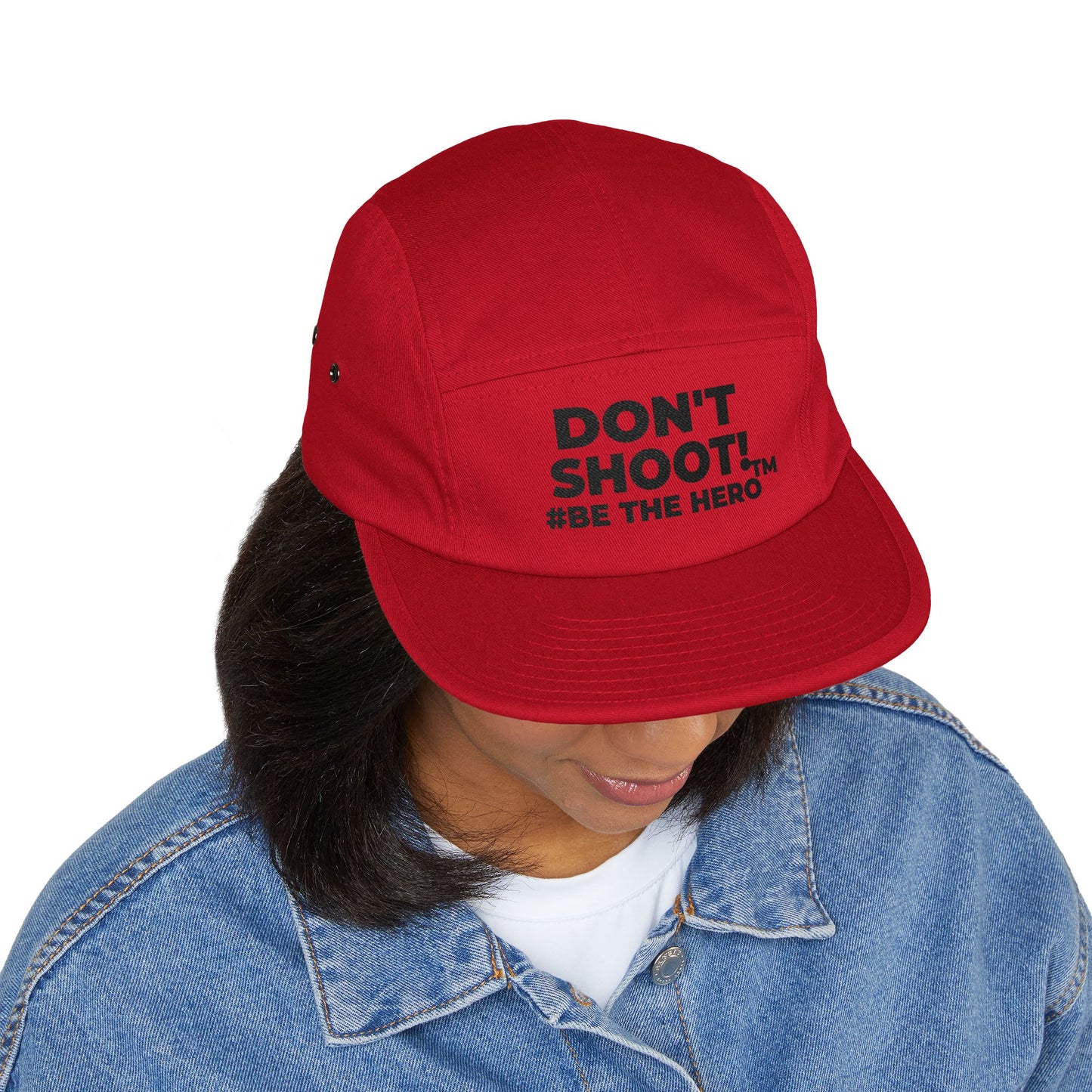 DON'T SHOOT! #BE THE HERO™ 5 PANEL CAP WORLDWIDE SHIPPING
