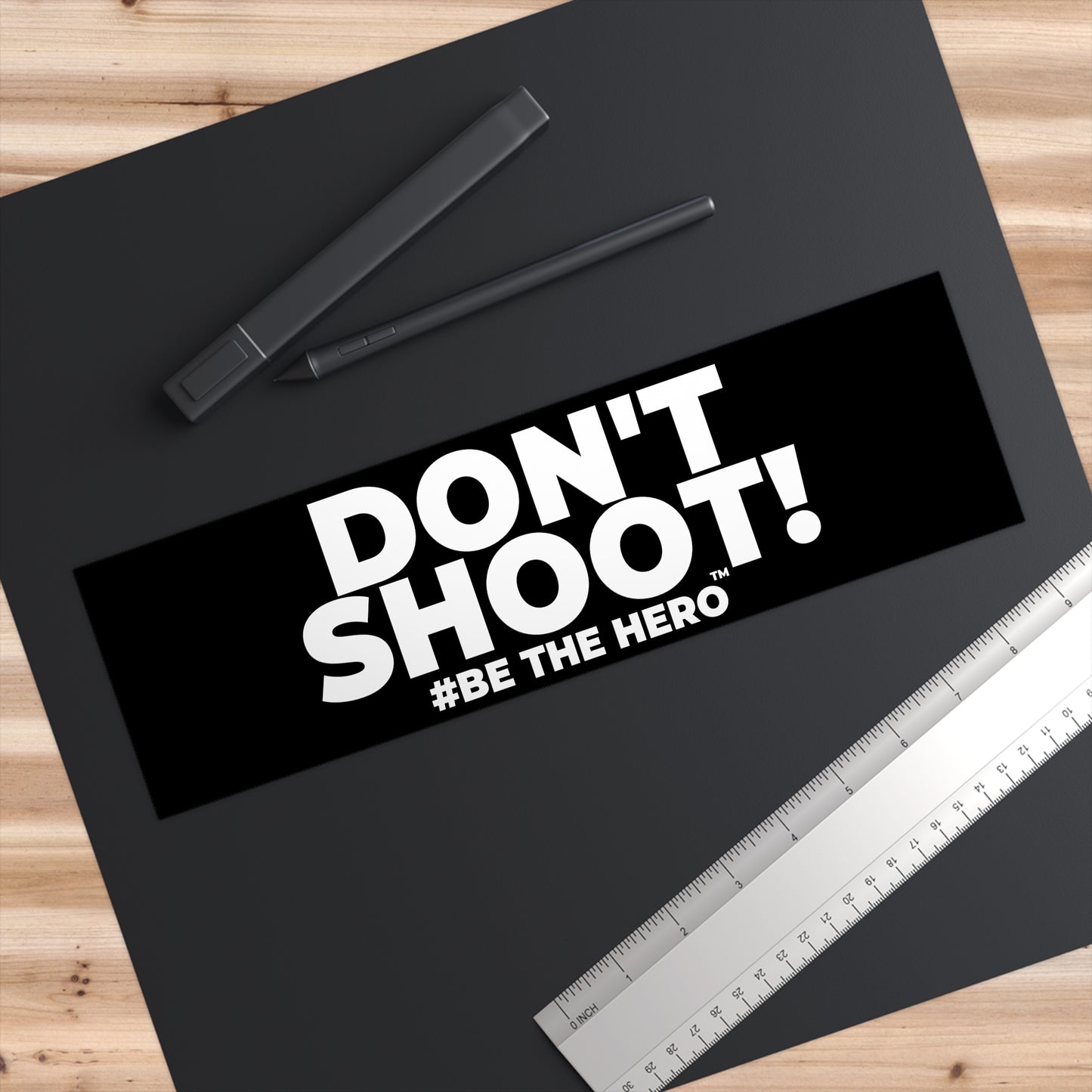 DON'T SHOOT! #BE THE HERO™ WINDOW STICKER WORLDWID
