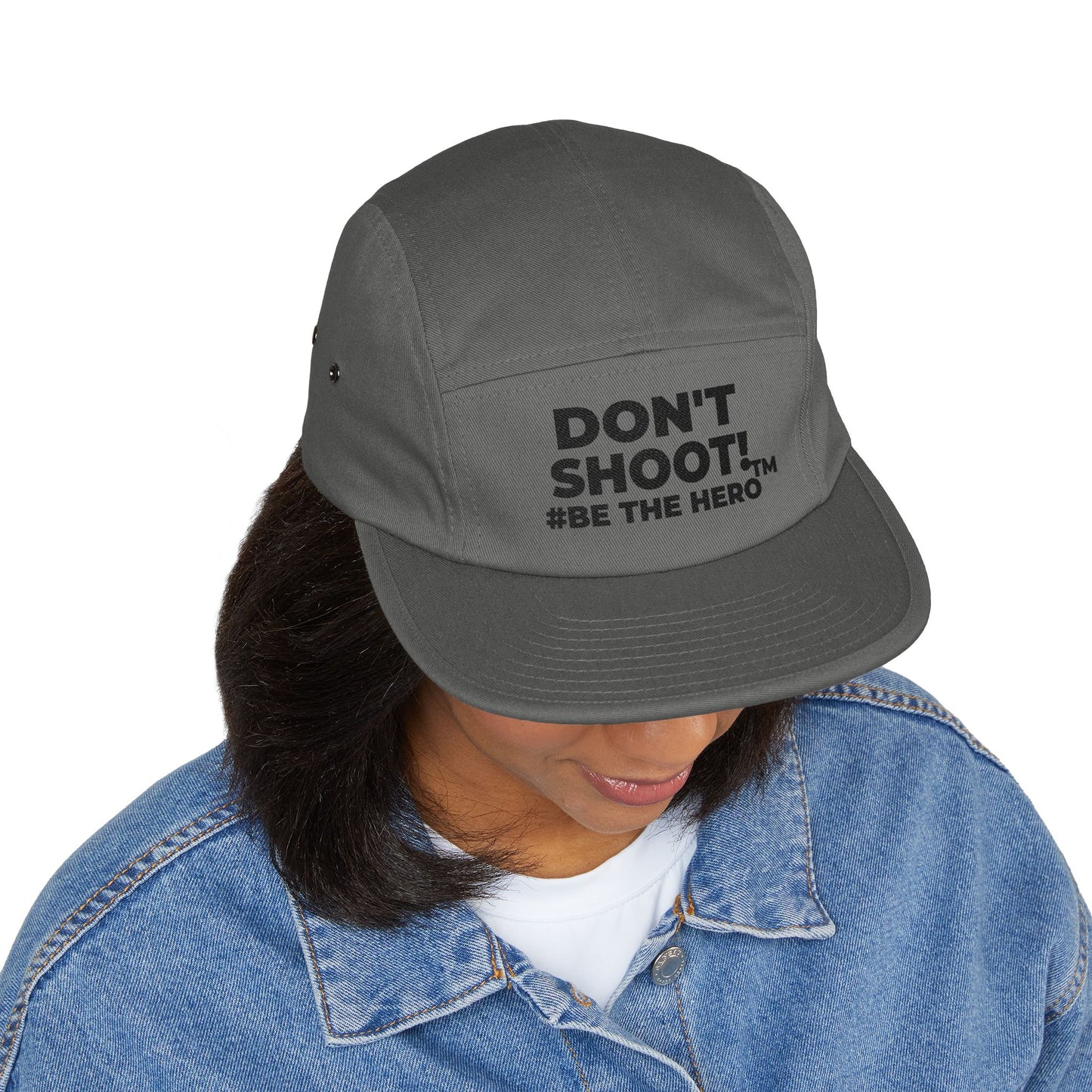 DON'T SHOOT! #BE THE HERO™ 5 PANEL CAP WORLDWIDE SHIPPING