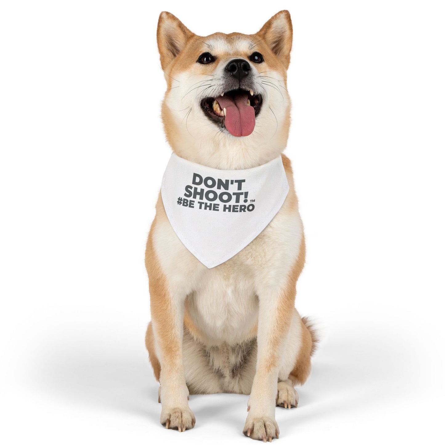 DON'T SHOOT! #BE THE HERO™ PET BANDANA WORLDWIDE SHIPPING