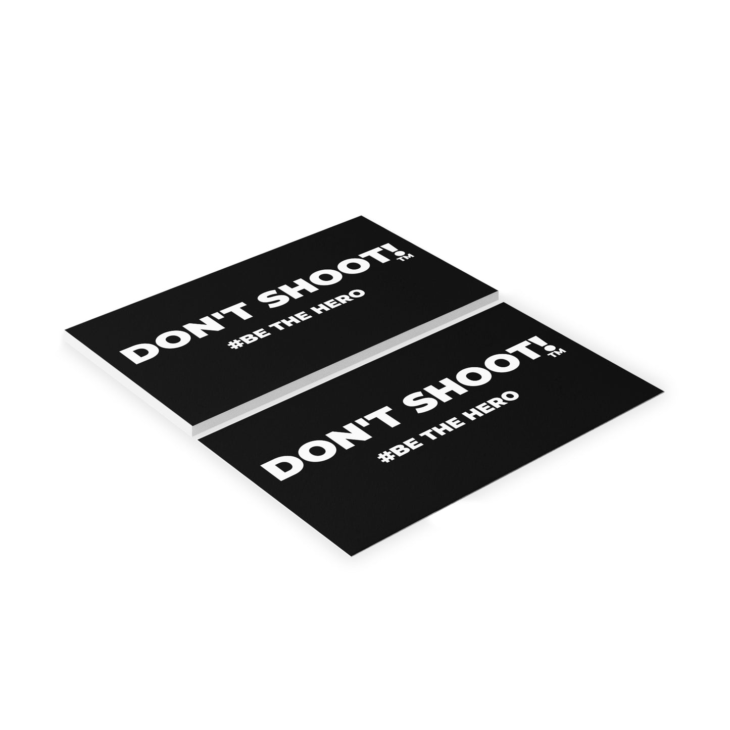 DON'T SHOOT! #BE THE HERO™ BUSINESS CARDS WORLDWIDE