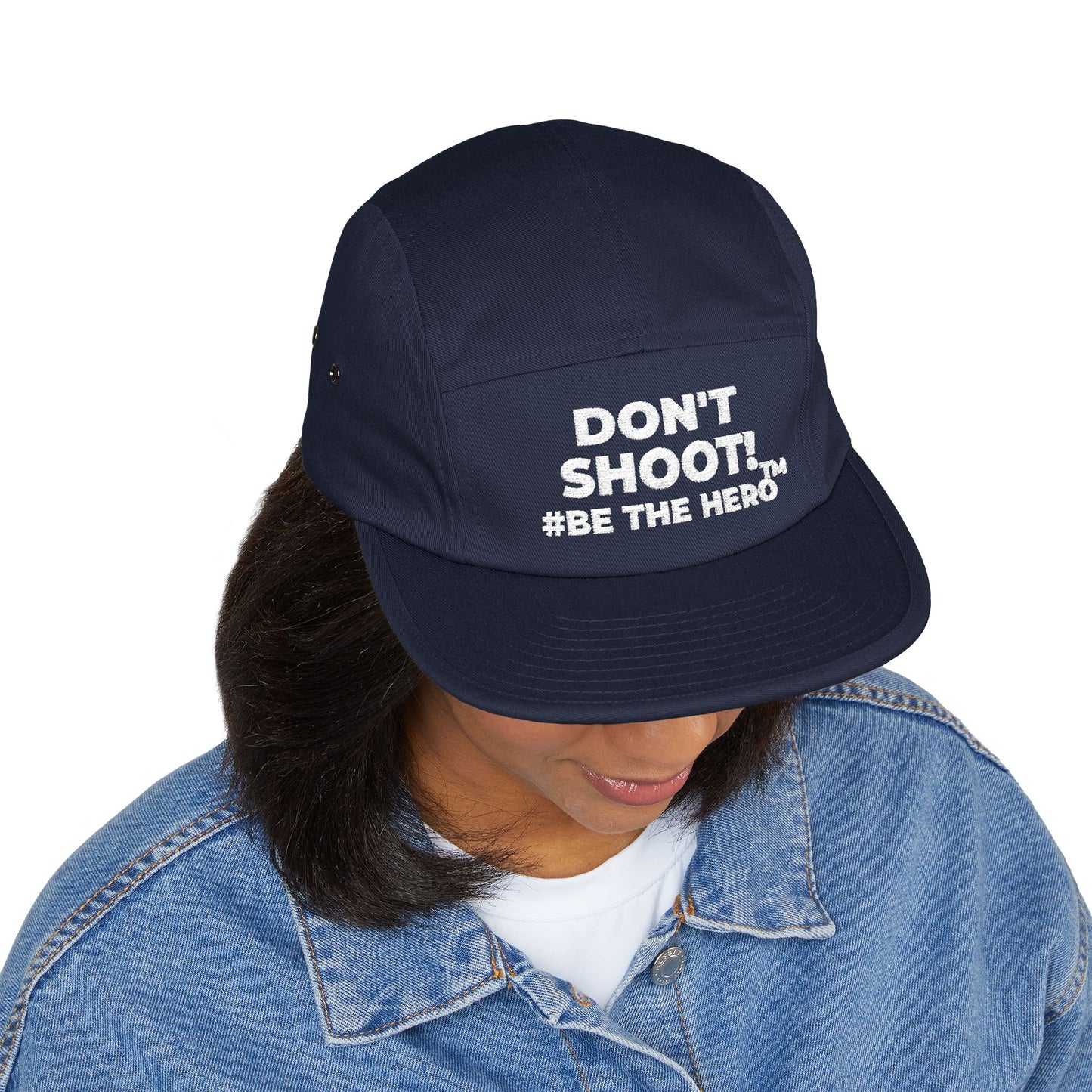 DON'T SHOOT! #BE THE HERO™ 5 PANEL CAP WORLDWIDE SHIPPING
