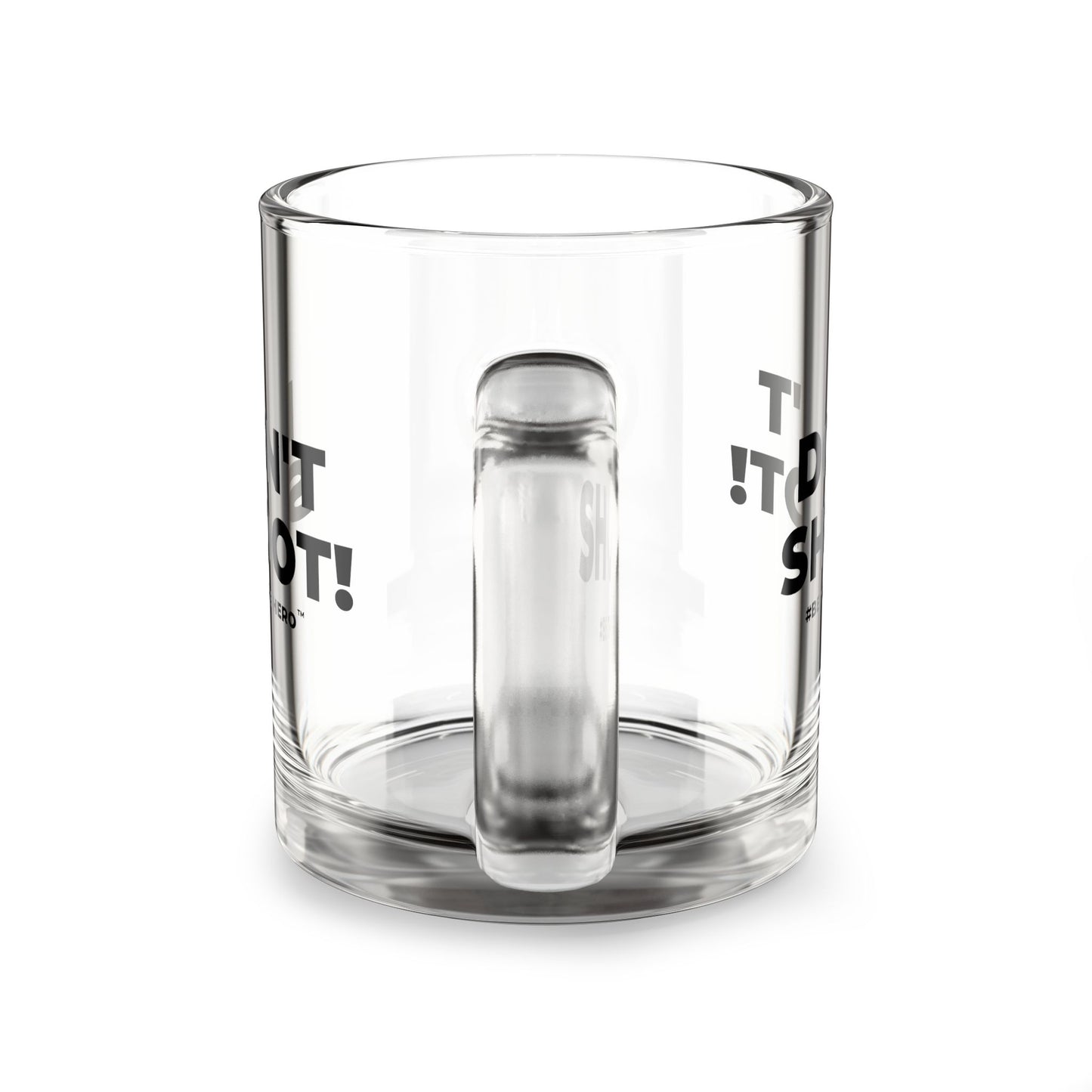 DON'T SHOOT! #BE THE HERO™ GLASS MUG WORLDWIDE SHIPPING