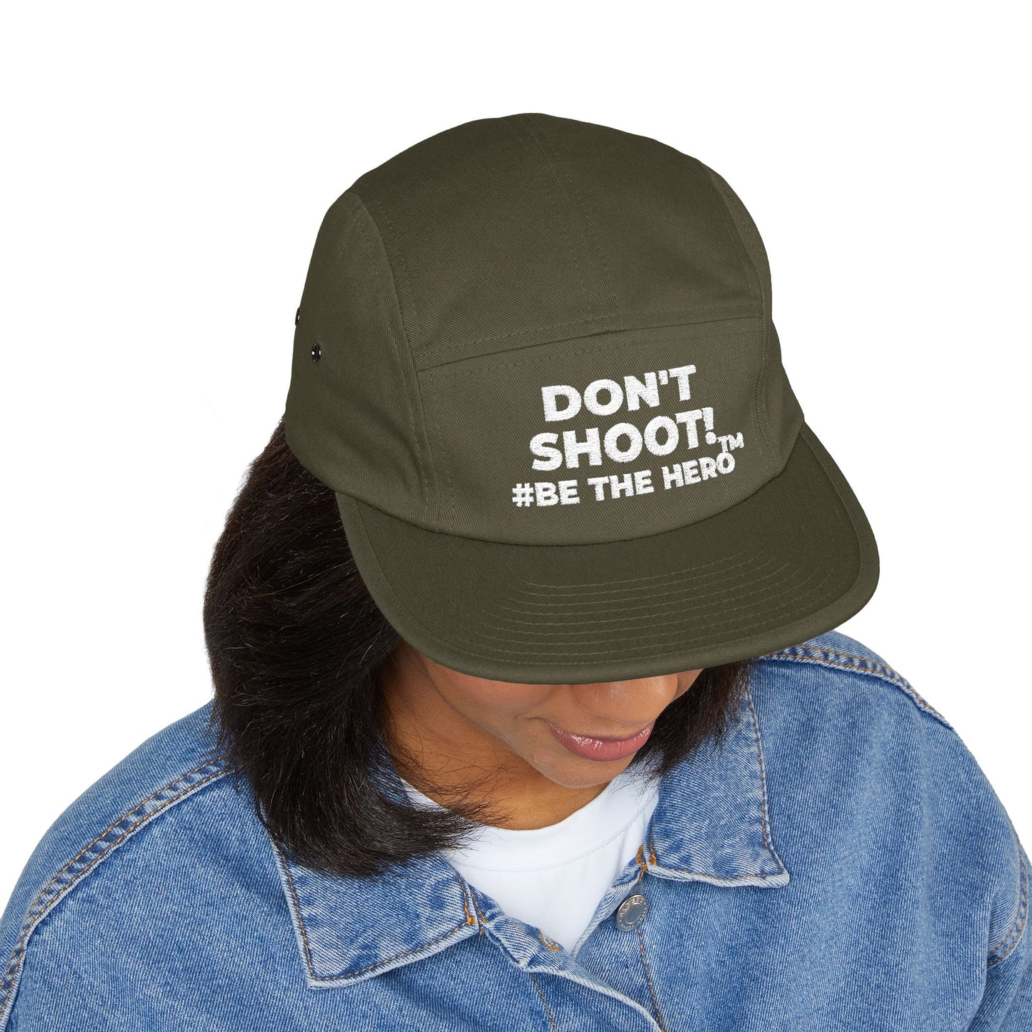 DON'T SHOOT! #BE THE HERO™ 5 PANEL CAP WORLDWIDE SHIPPING