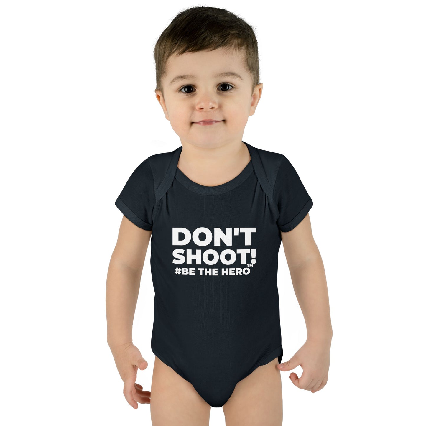 DON'T SHOOT! #BE THE HERO™ INFANT SUIT WORLDWIDE SHIPPING