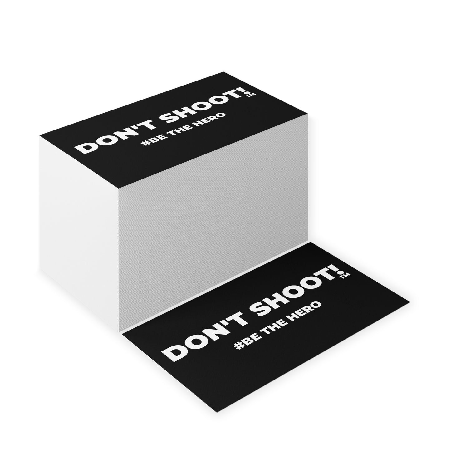 DON'T SHOOT! #BE THE HERO™ BUSINESS CARDS WORLDWIDE