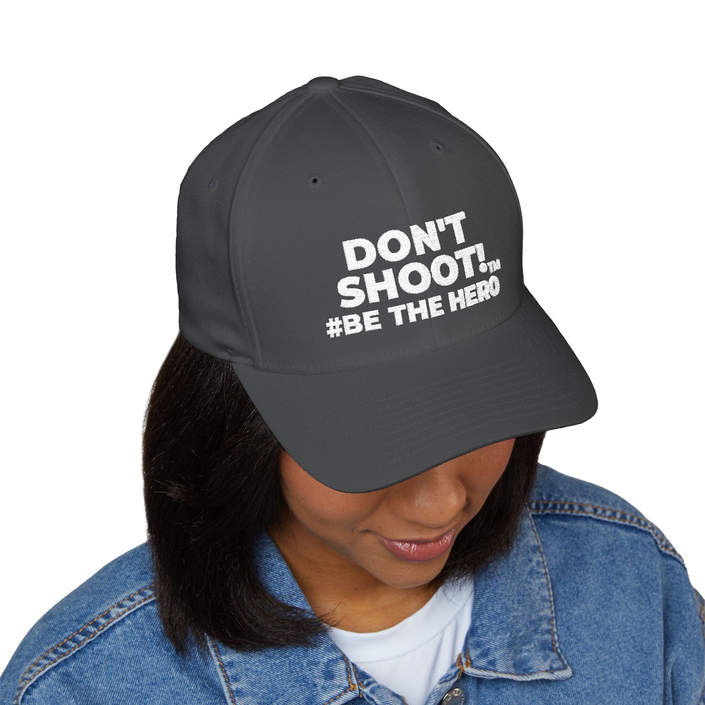 DON'T SHOOT! #BE THE HERO™ CLOSED BACK CAP WORLDWIDE SHIPPING