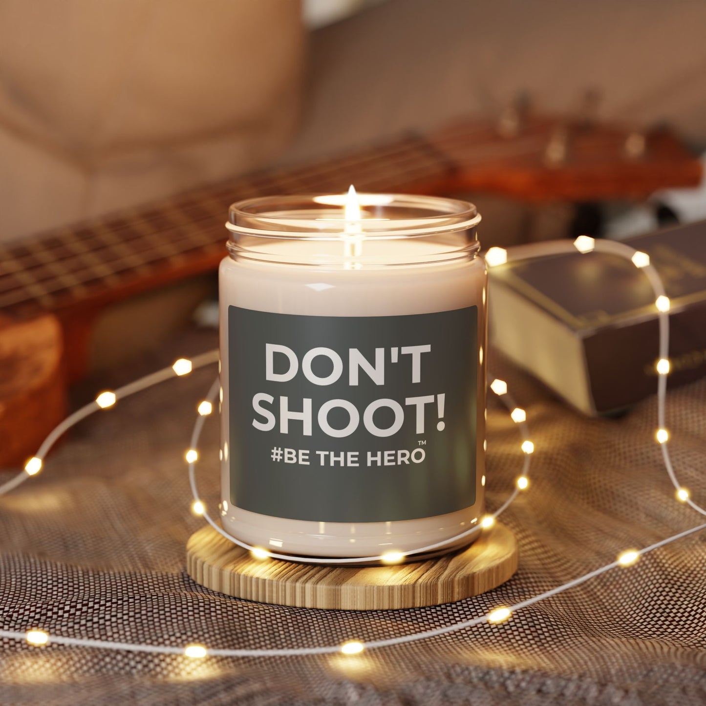 DON'T SHOOT! #BE THE HERO™ SOY CANDLE WORLDWIDE SHIPPING