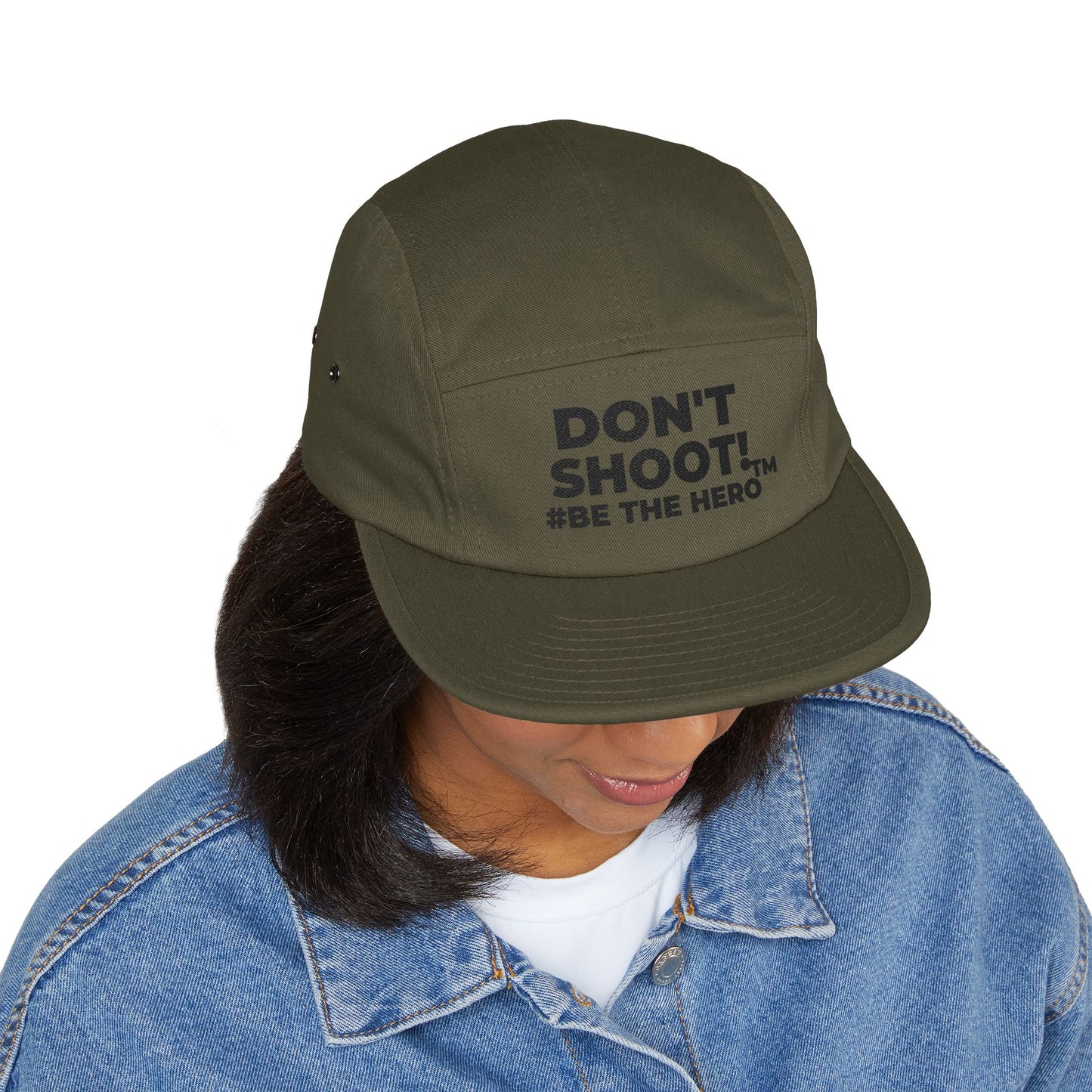 DON'T SHOOT! #BE THE HERO™ 5 PANEL CAP WORLDWIDE SHIPPING