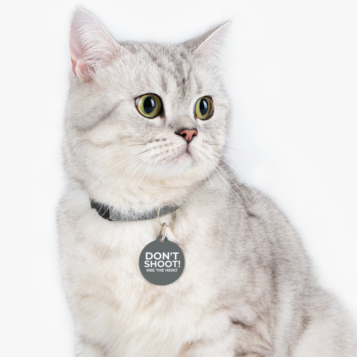DON'T SHOOT! #BE THE HERO™ PET ID TAGS WORLDWIDE SHIPPING