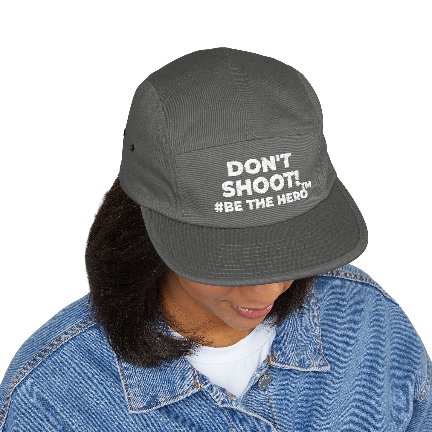 DON'T SHOOT! #BE THE HERO™ 5 PANEL CAP WORLDWIDE SHIPPING