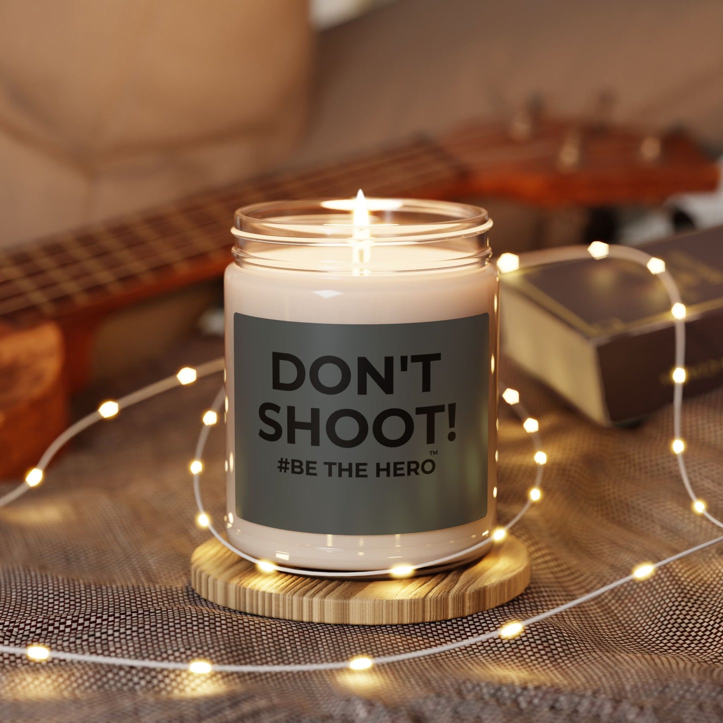 DON'T SHOOT! #BE THE HERO™ SOY CANDLE WORLDWIDE SHIPPING