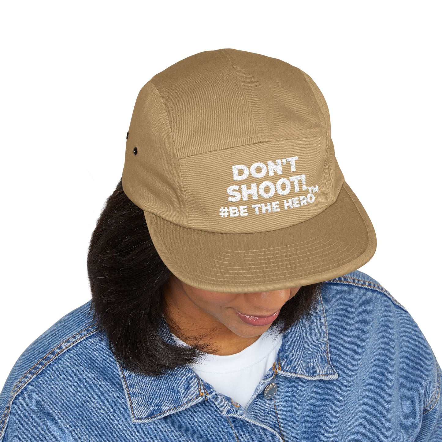 DON'T SHOOT! #BE THE HERO™ 5 PANEL CAP WORLDWIDE SHIPPING