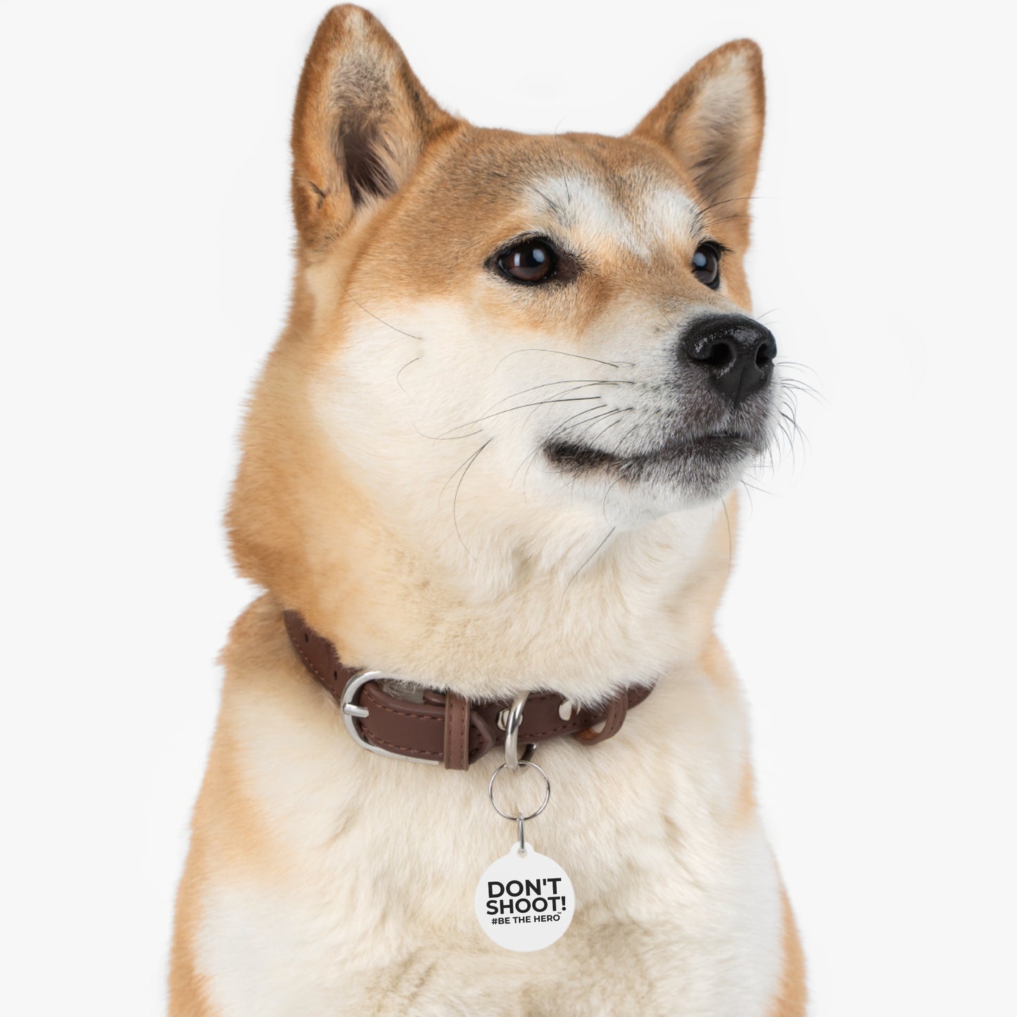 DON'T SHOOT! #BE THE HERO™ PET ID TAGS WORLDWIDE SHIPPING