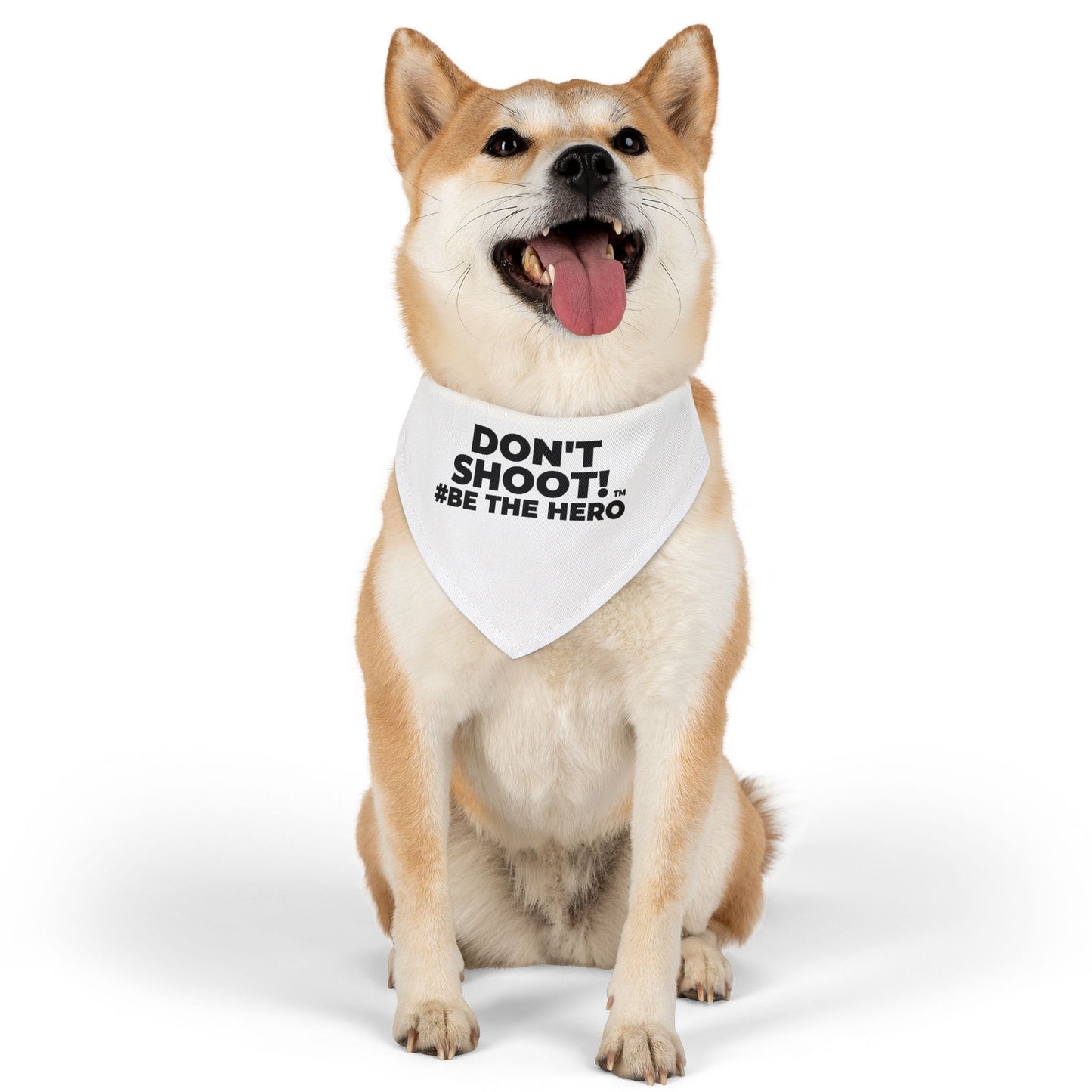 DON'T SHOOT! #BE THE HERO™ PET BANDANA WORLDWIDE SHIPPING