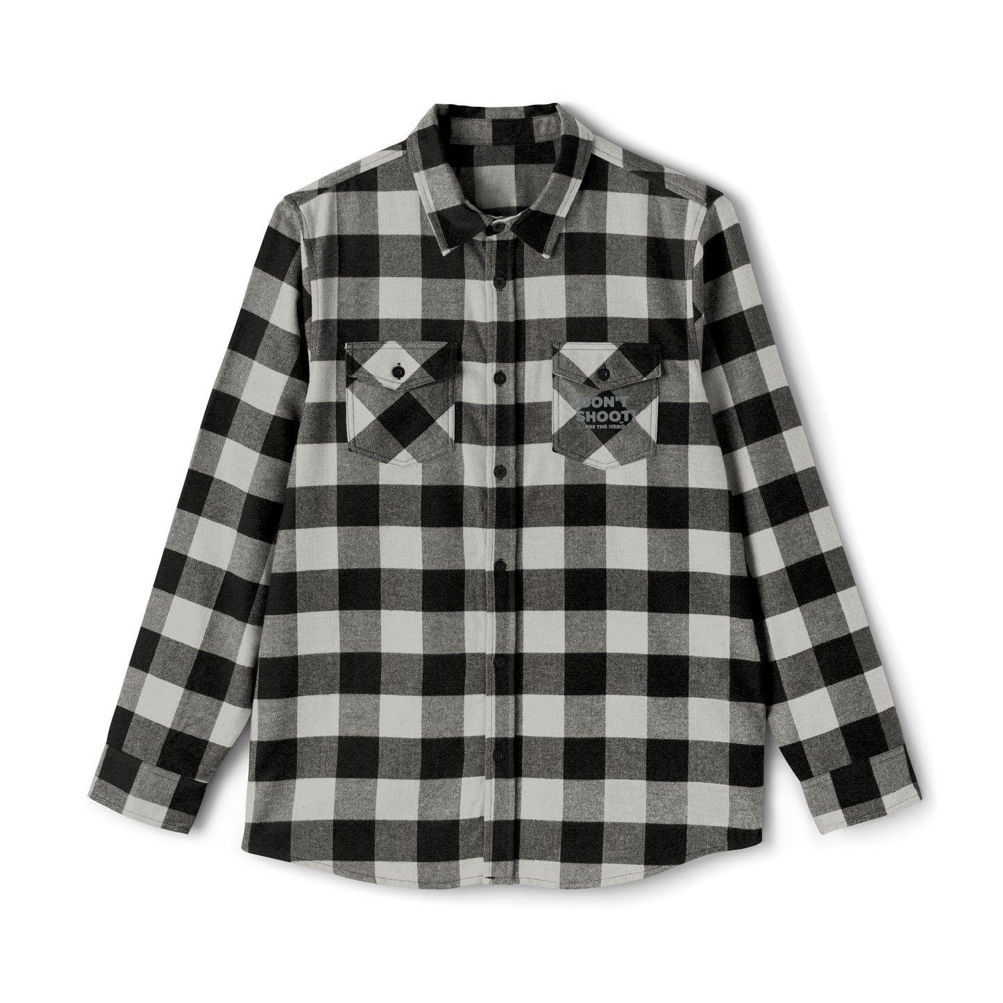DON'T SHOOT! #BE THE HERO™ FLANNEL SHIRT WORLDWIDE SHIPPING