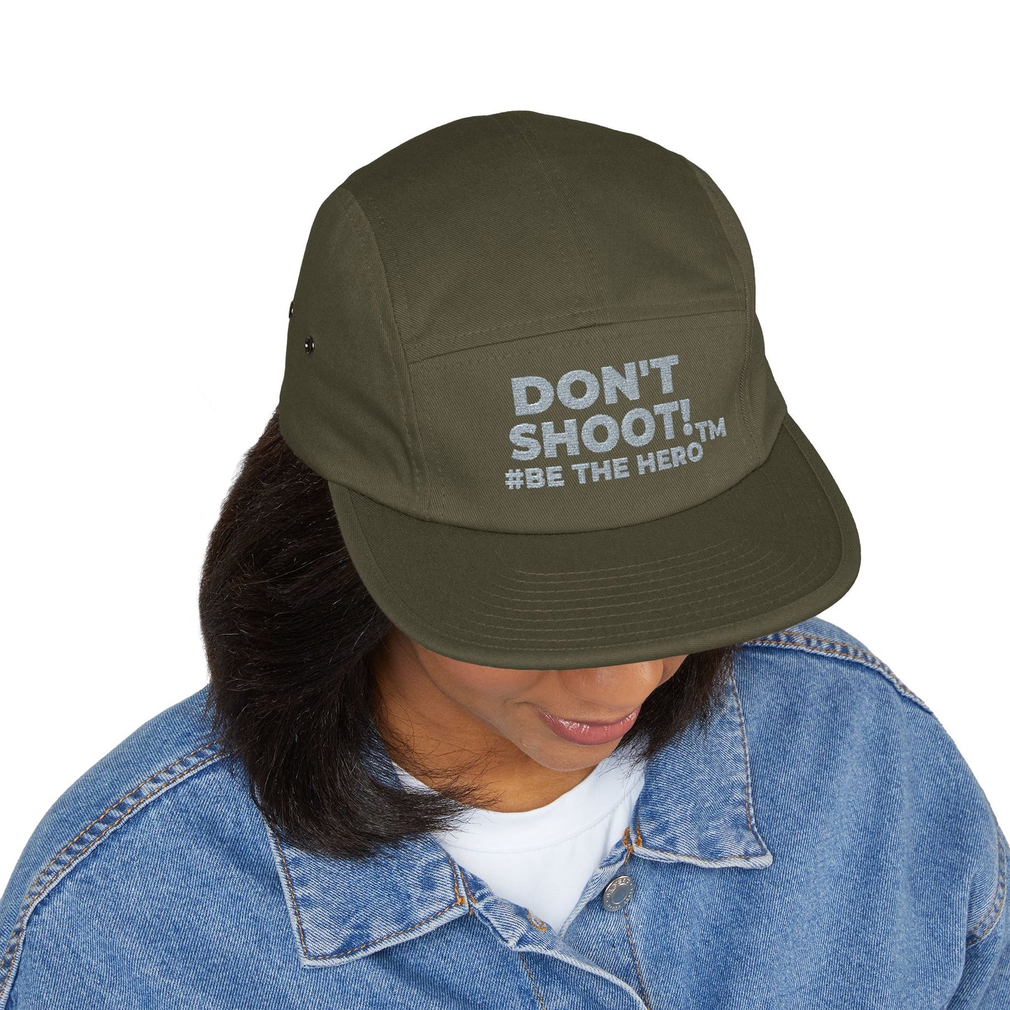 DON'T SHOOT! #BE THE HERO™ 5 PANEL CAP WORLDWIDE SHIPPING